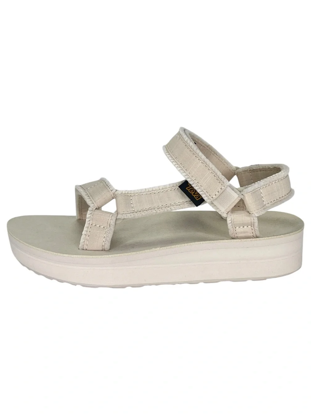 Teva Terragrip Cream Fringe Strappy Womens Sandals Size 5M
